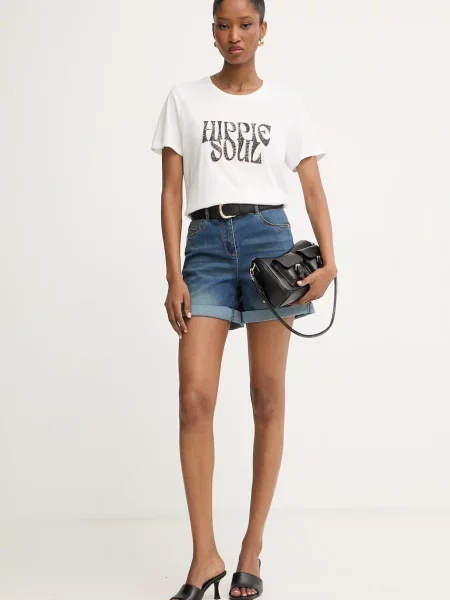 Morgan Pantaloni scurți de blugi albastru