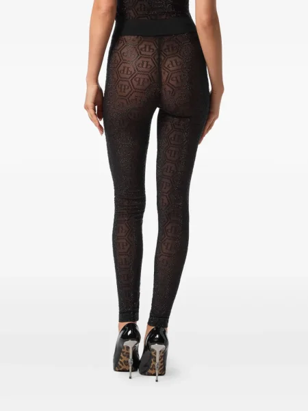 Leggings Philipp Plein negru