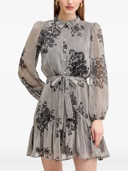 Rochie mini Morgan cu dungi gri