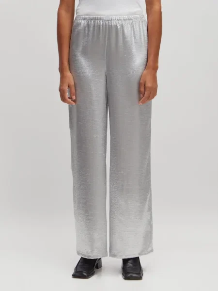 EDITED Pantaloni Maren argintiu