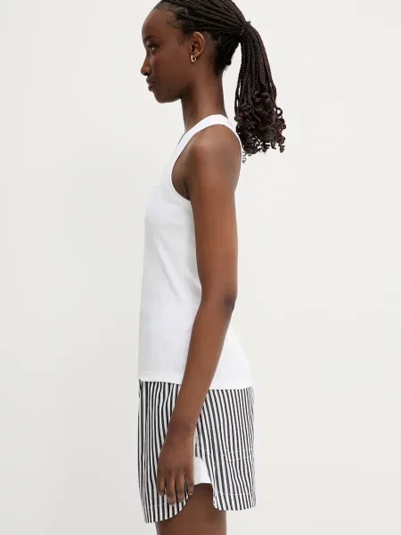 Топ Coperni Rib Logo Tank білий