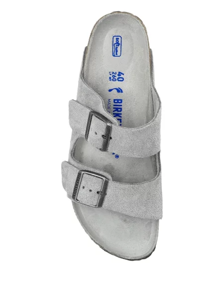 Sandale Birkenstock od brušene kože siva