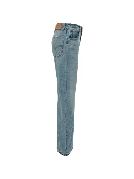 Decupat gulerat blugi Levi's® cu talie înaltă albastru