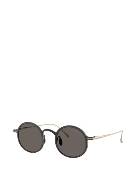 Ochelari de soare rotunzi Giorgio Armani auriu