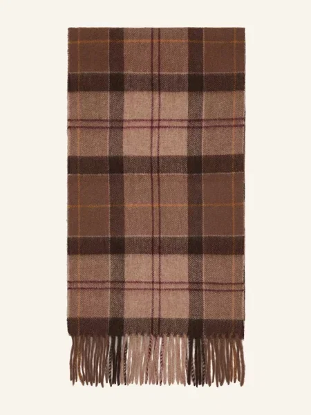 Szal z mieszanki wełny i kaszmiru Barbour beżowa