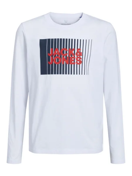Jack & Jones Junior Tricou JJECORP bleumarin / roșu alb
