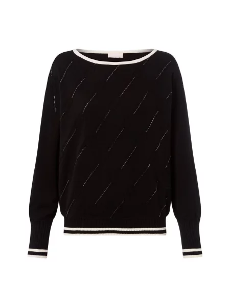 Liu Jo Collection Sweter z dzianiny Kobiety jednolity S czarny