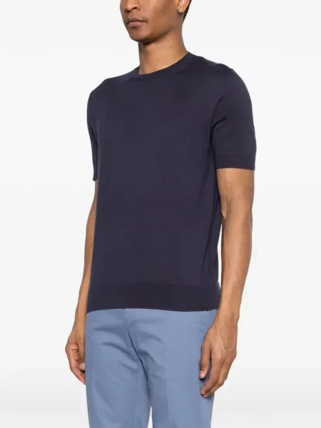 Πλεκτή μπλούζα Zegna μπλε