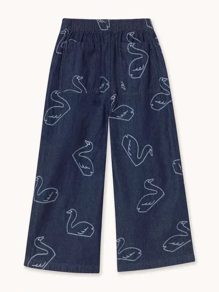 Tinycottons Дитячі джинси BIG SWANS DENIM PANT