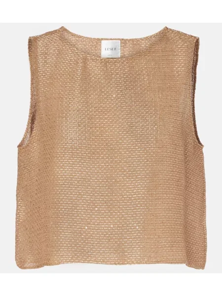 Cropped felső Leset aranyszínű