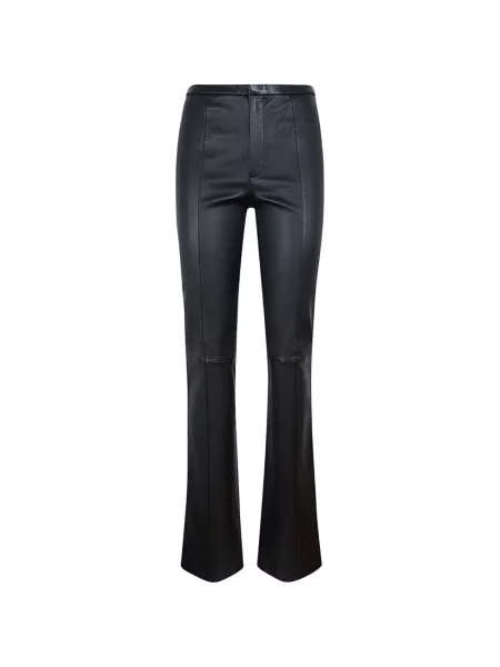 Pantaloni Stouls din piele negru