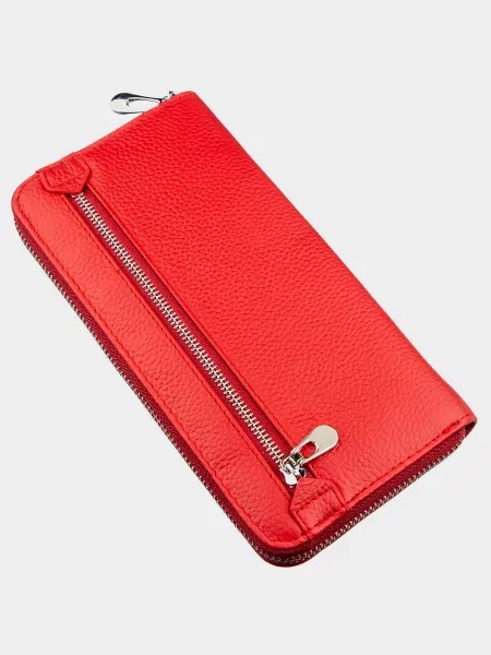 ST Leather Accessories Клатч Шкіра червоний