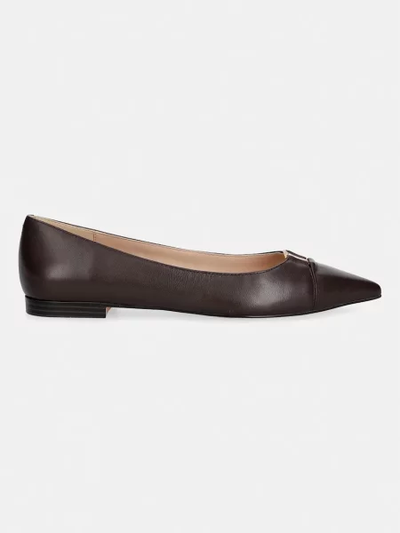 Twinset balerini din piele maro