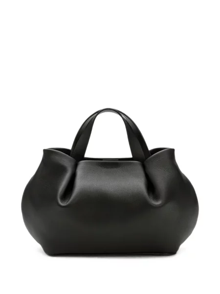 Geantă shopper La Portegna din piele negru