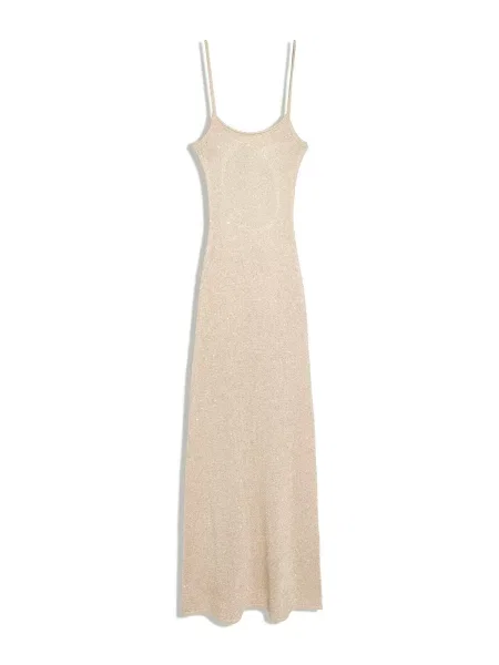 Bershka Rochie tricotat auriu