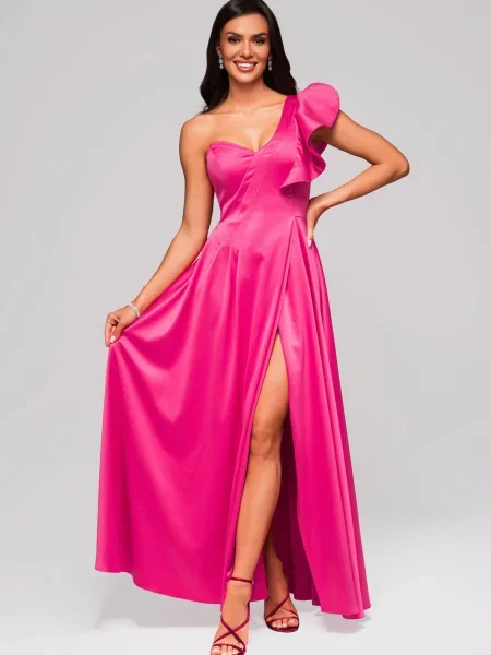 Rochie de seară Edoti de costum fucsie