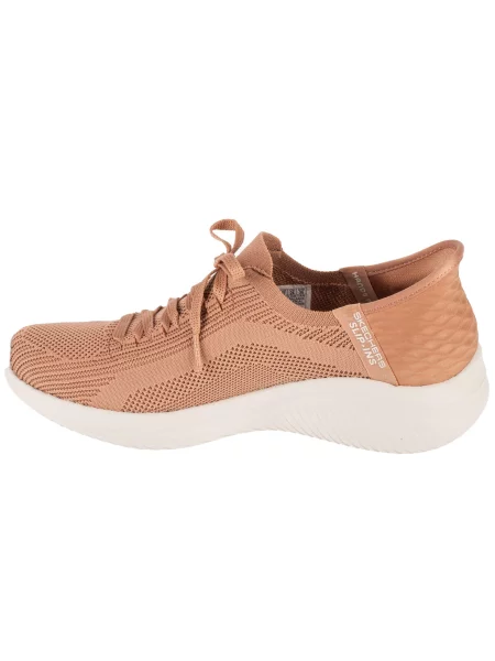 Buty sportowe Sneakersy Skechers Slip-Ins Ultra Flex Brilliant brązowe