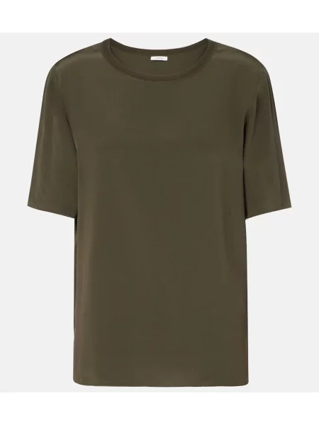 Tricou Joseph de mătase verde