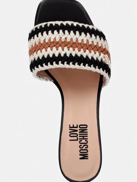 Шлепанцы Love Moschino на низком каблуке