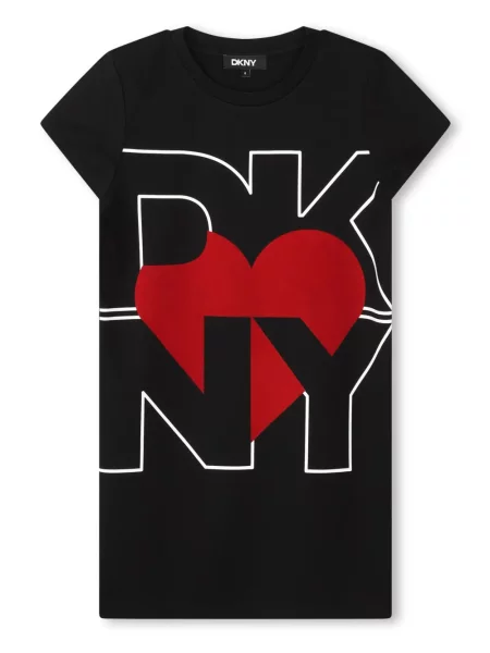 Sukienka koszulowa dziecięca Dkny czarna
