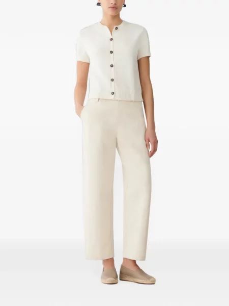 Scurt cardigan Lafayette 148 cu decolteu rotund