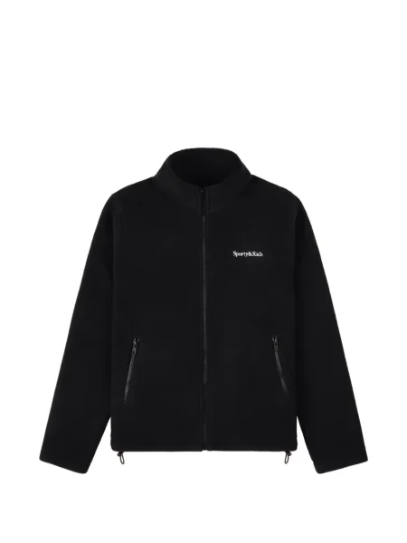 Geacă Sporty & Rich din fleece negru