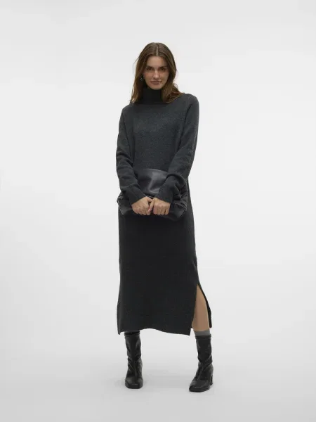 VERO MODA Rochie tricotat VMBoom închis gri