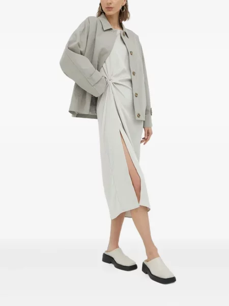 Rochie midi Bruuns Bazaar până la genunchi de costum gri