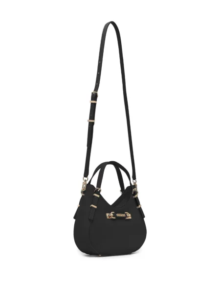 Geantă shopper Guess cu cataramă negru
