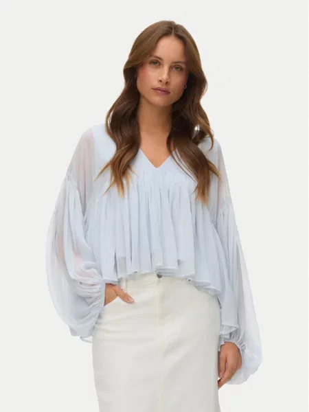 Vero Moda Bluza Katie Svetlo modra