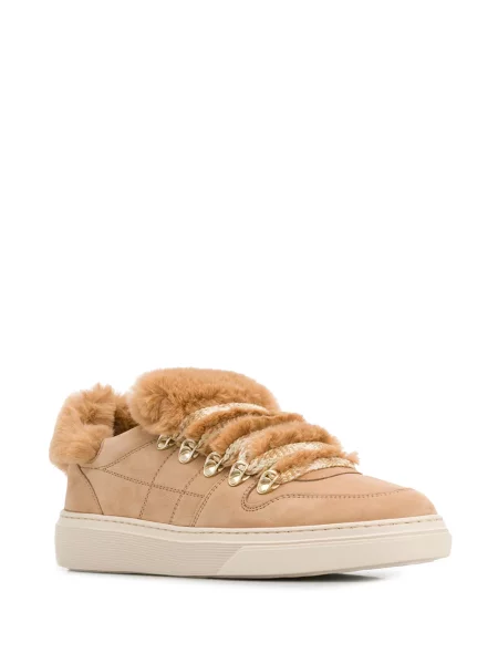 Sneakerși Hogan cu blană