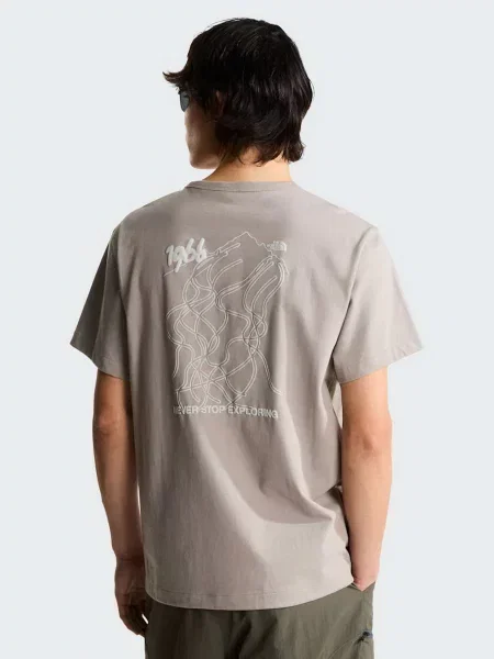 Футболка The North Face U NSE SLOPES RELAXED SHORT SLE сірий