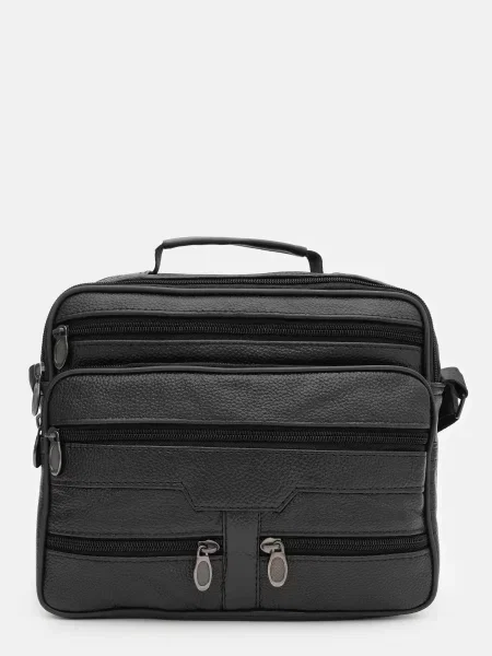 Borsa Leather Мессенджер Шкіра чорний