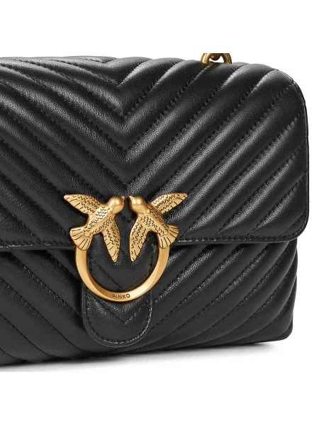 Klasická crossbody kabelka Pinko čierna