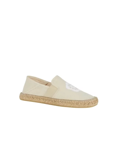 Espadryle Kenzo z logo beżowe