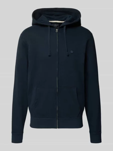 Bluza rozpinana o kroju regular fit z mieszanki bawełny z detalem z logo Superdry granatowa