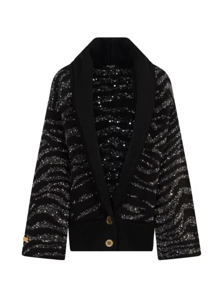 Kardigan dziecięcy Balmain czarny