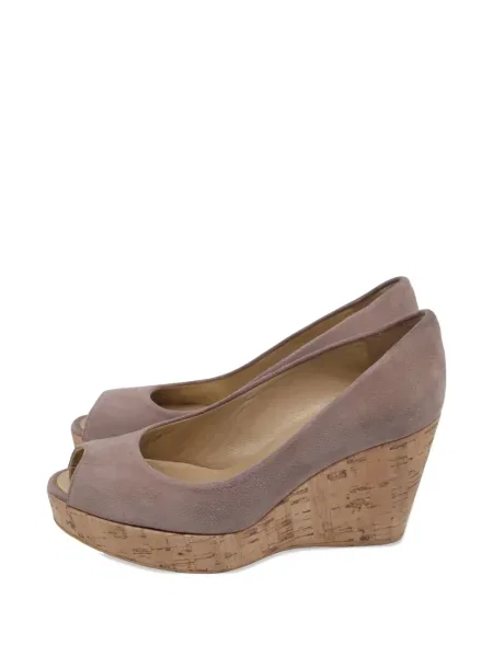 Pantofi cu toc Stuart Weitzman cu pană maro