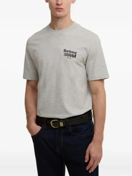 Tricou Barbour cu imagine gri