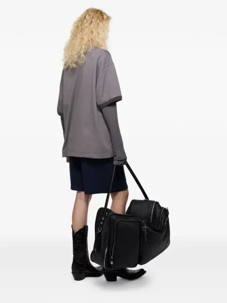 Tricou Acne Studios cu imagine gri