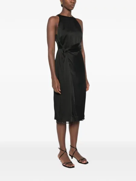 Rochie midi Róhe fără mâneci negru