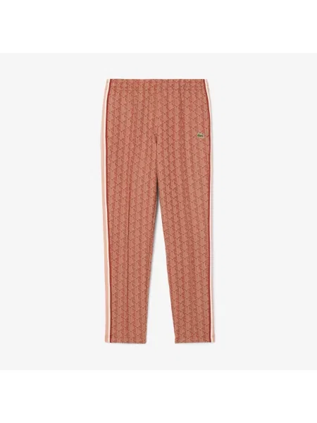 Lacoste Spodnie Dresowe Z Monogramem Paris brązowy