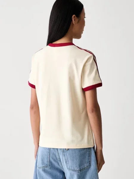 Koszulka 3 Stripes Slim beżowa