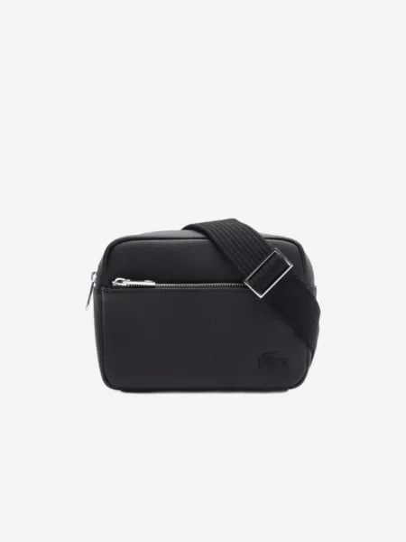 Geantă crossbody Lacoste clasică negru