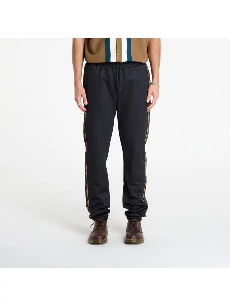 Kalhoty Fred Perry s aplikacemi černé