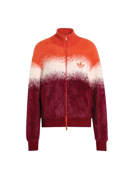 ADIDAS ORIGINALS Kardigan tamno narančasta / rubin crvena bijela