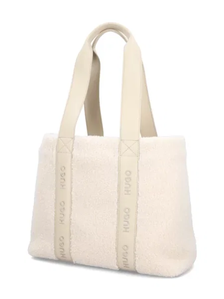 HUGO kabelka Shopper bílá