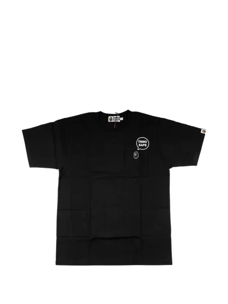 Tricou A Bathing Ape® cu autograf negru