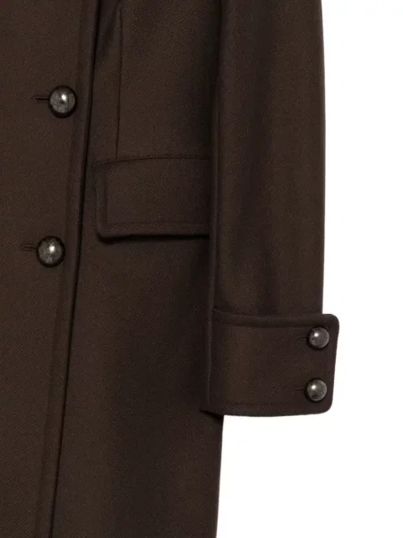 Двуредно палто Bazar Deluxe кафяво