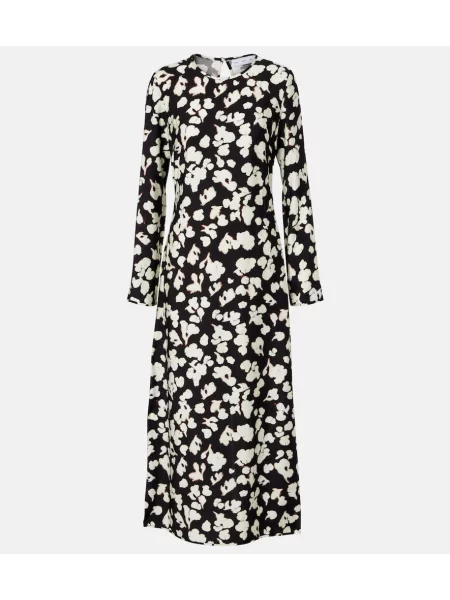 Obleka midi obleka Proenza Schouler nad koleni keper bela